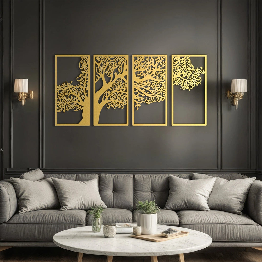 Golden Tree Design – Acrylic Wall Art